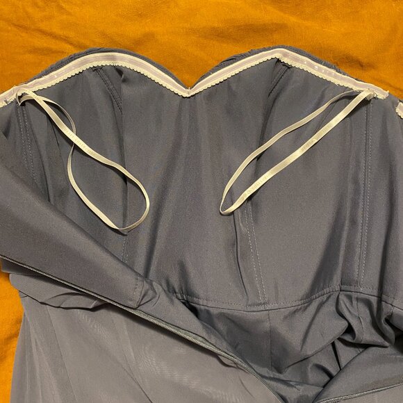 Dessy Collection strapless bridesmaid dress - Picture 7 of 8